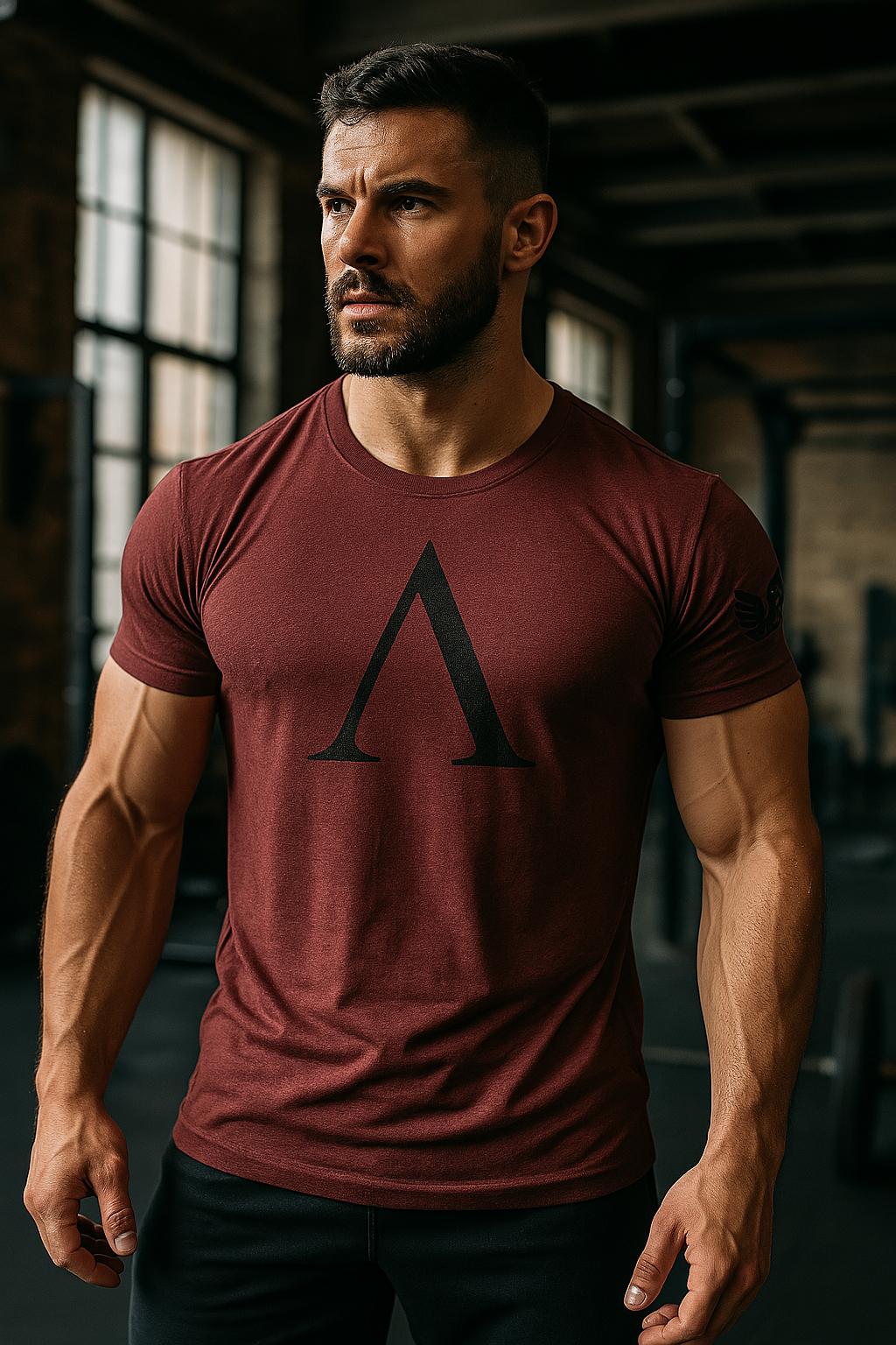 Spartan Symbol Hex Camo Gym T-Shirt