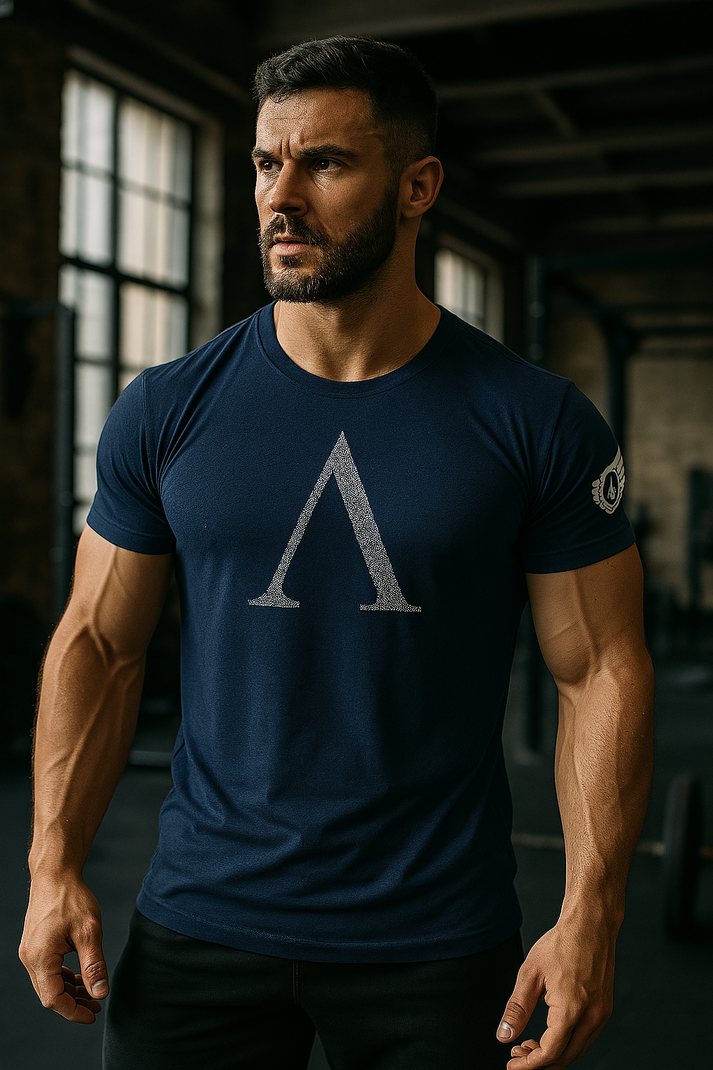 Spartan Symbol Hex Camo Gym T-Shirt