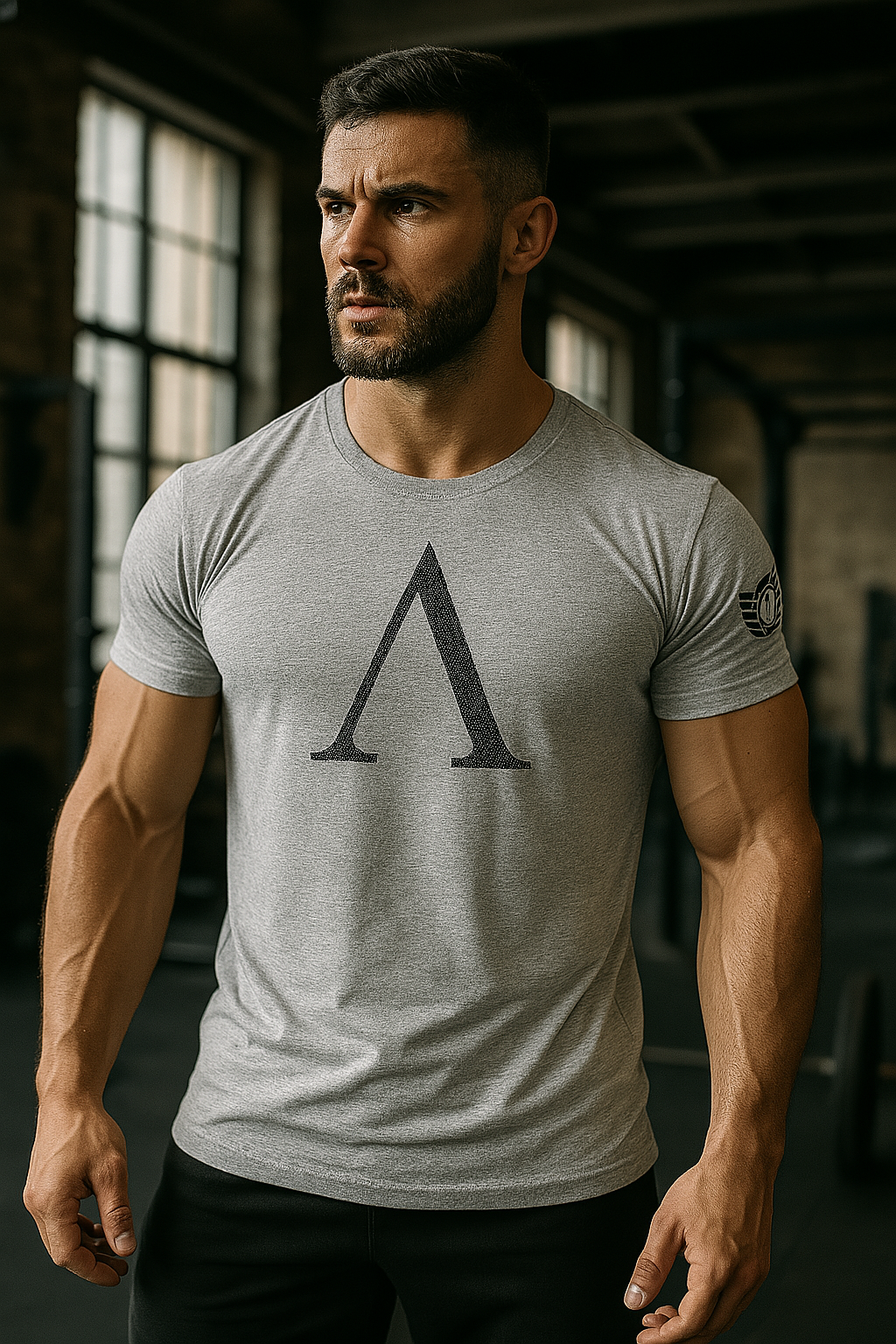 Spartan Symbol Hex Camo Gym T-Shirt