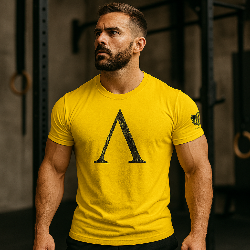 Spartan Symbol Hex Camo Gym T-Shirt