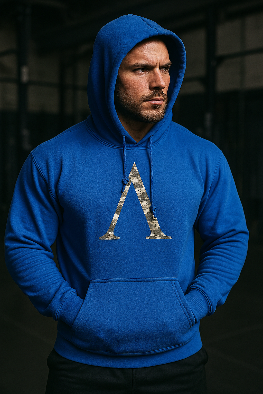 Spartan Symbol Hex Camo - Sweat à capuche de gym