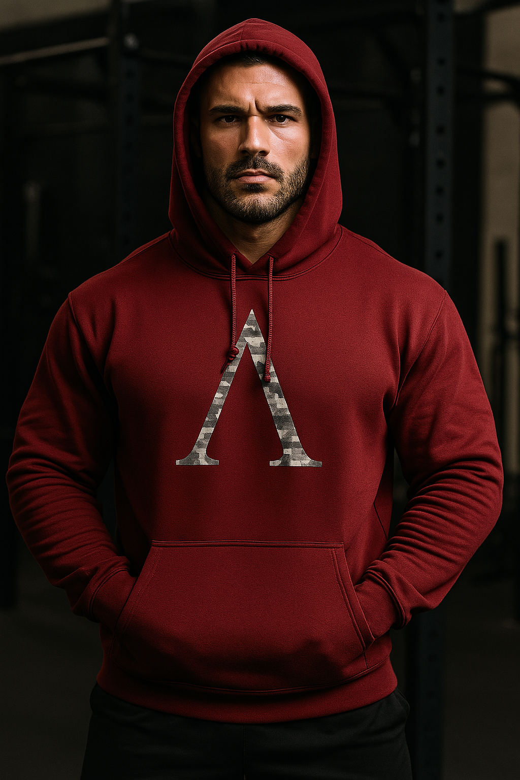 Spartan Symbol Hex Camo - Sweat à capuche de gym