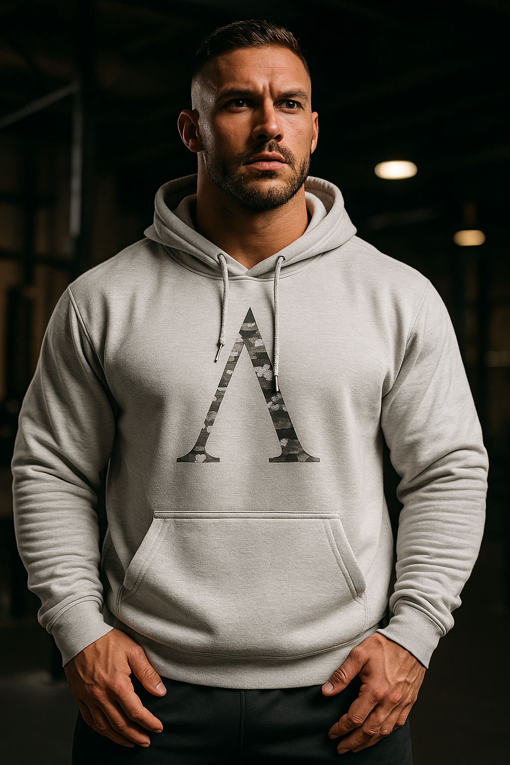 Spartan Symbol Hex Camo - Sweat à capuche de gym