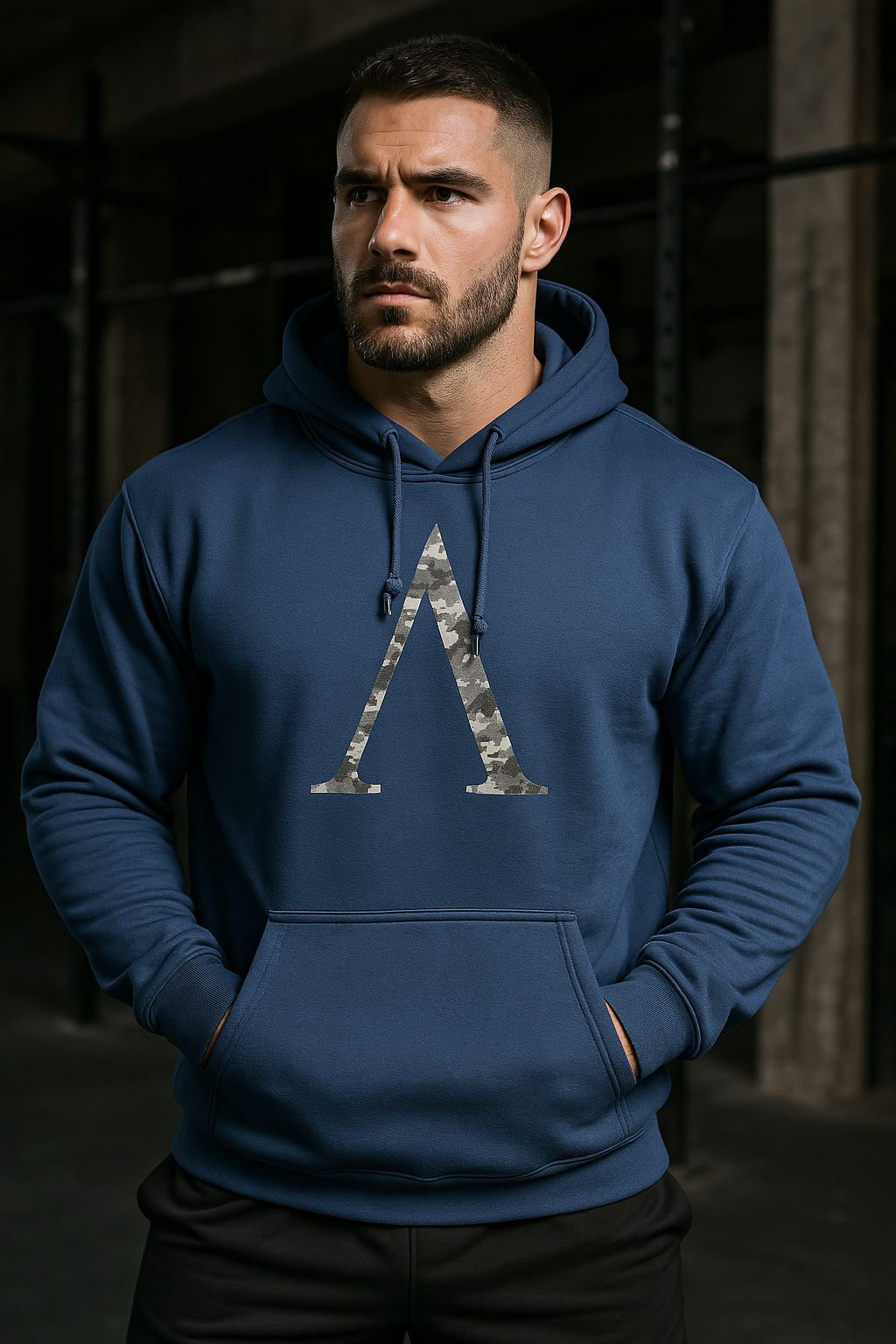 Spartan Symbol Hex Camo - Sweat à capuche de gym