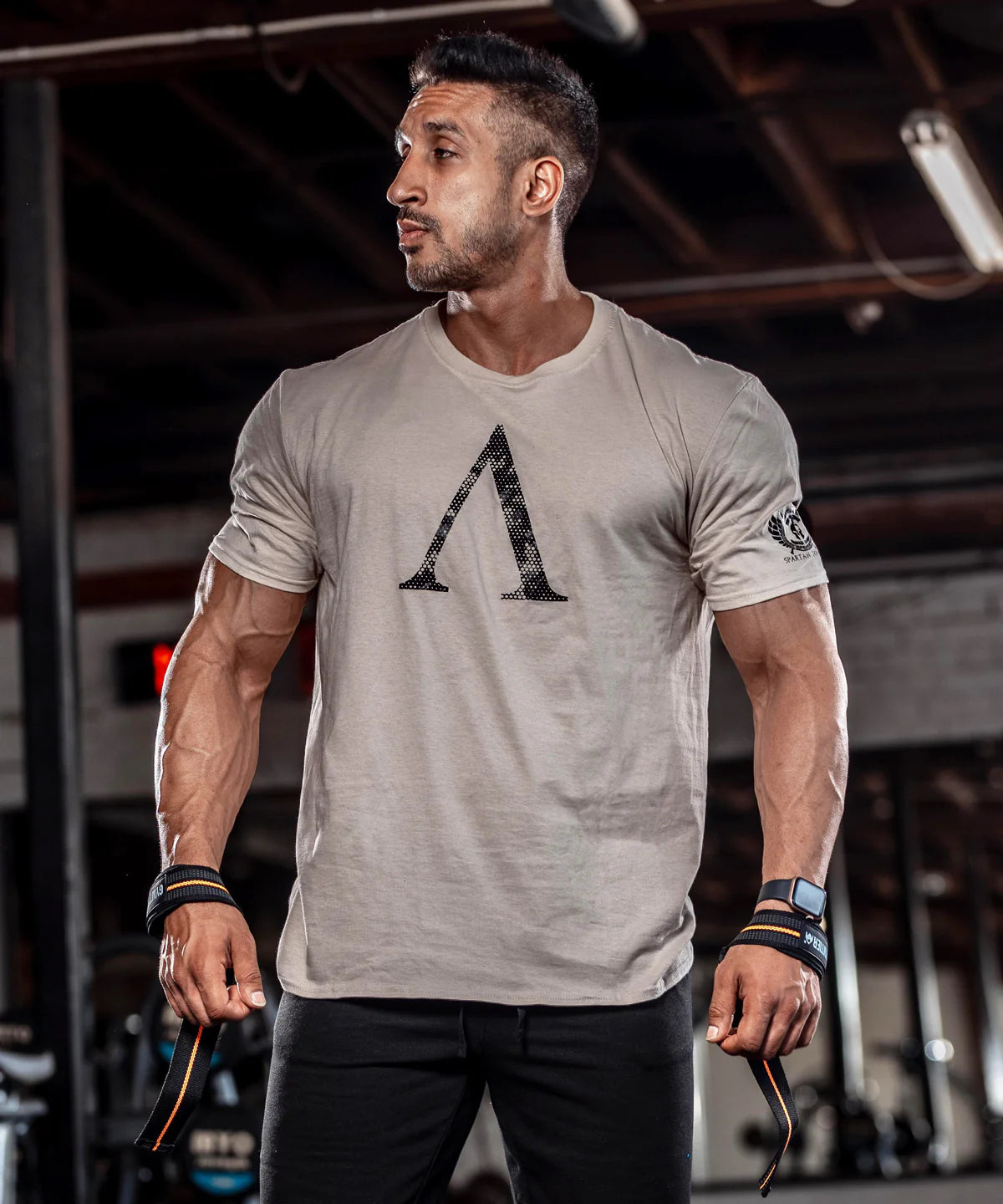 Spartan Symbol Hex Camo Gym T-Shirt
