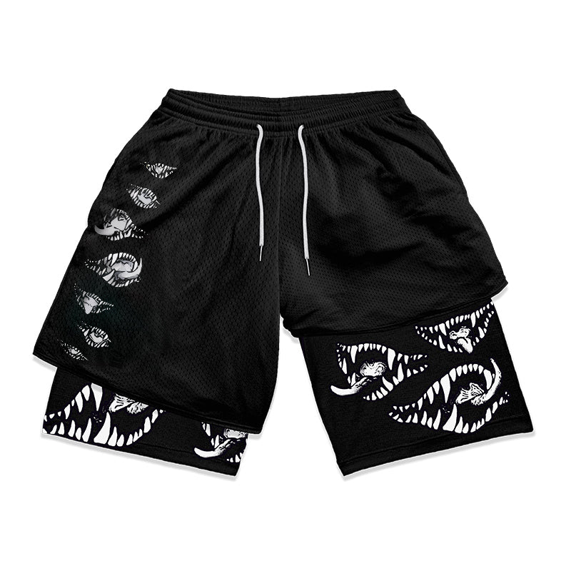 Anime Berserk 2 in 1 Gym Shorts