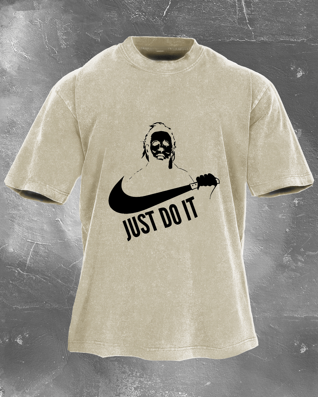 Just Do It T-shirt délavé pour hommes