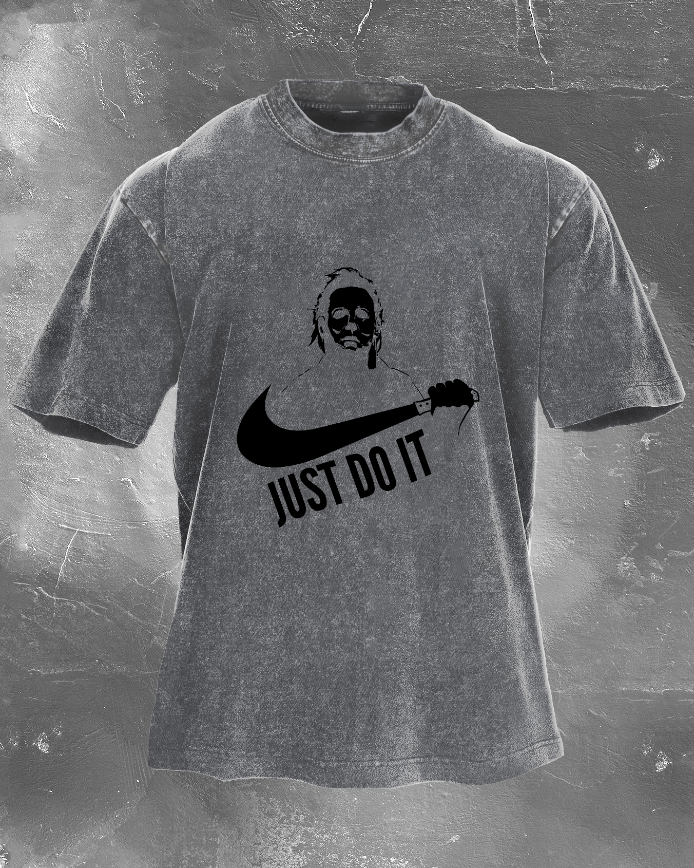 Just Do It T-shirt délavé pour hommes