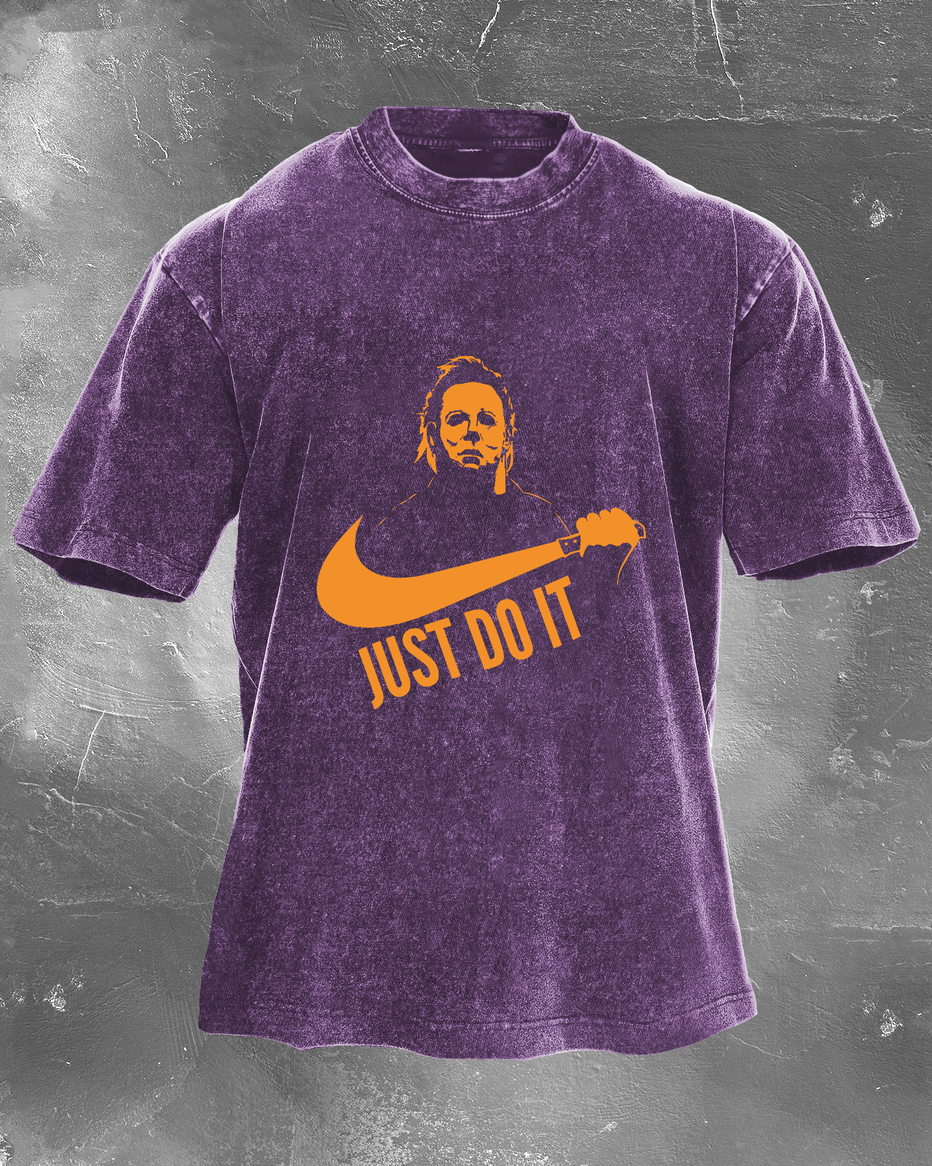 Just Do It T-shirt délavé pour hommes