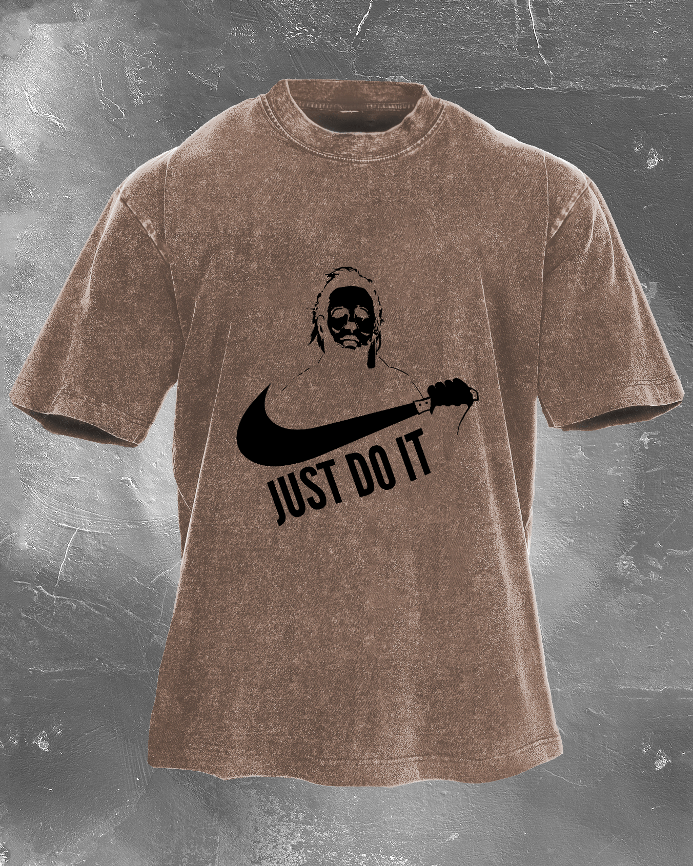 Just Do It T-shirt délavé pour hommes