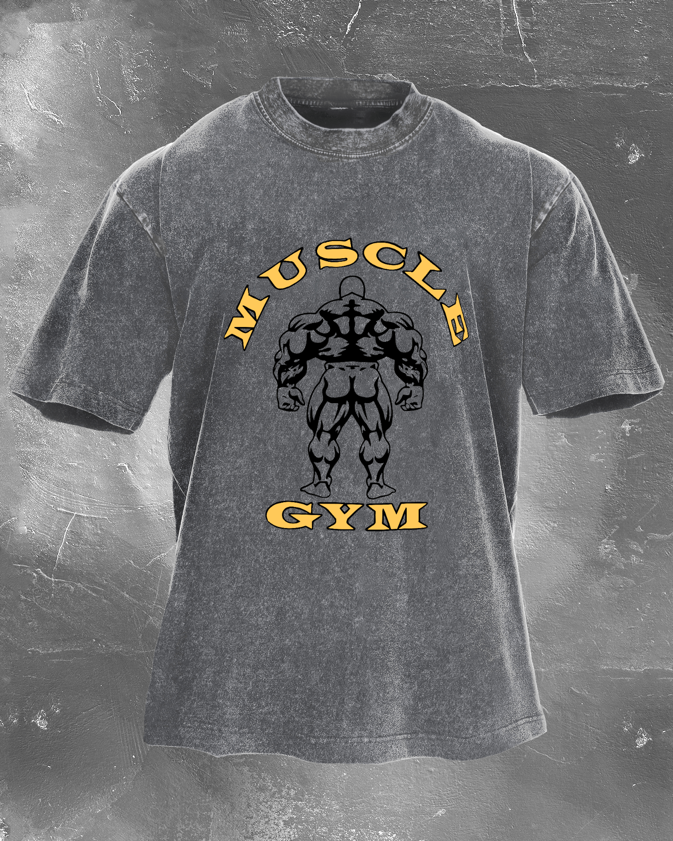 Muscle Gym Men's washed T-shirt