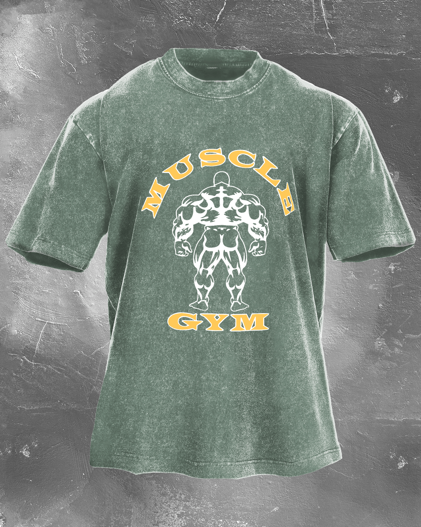 Muscle Gym Men's washed T-shirt