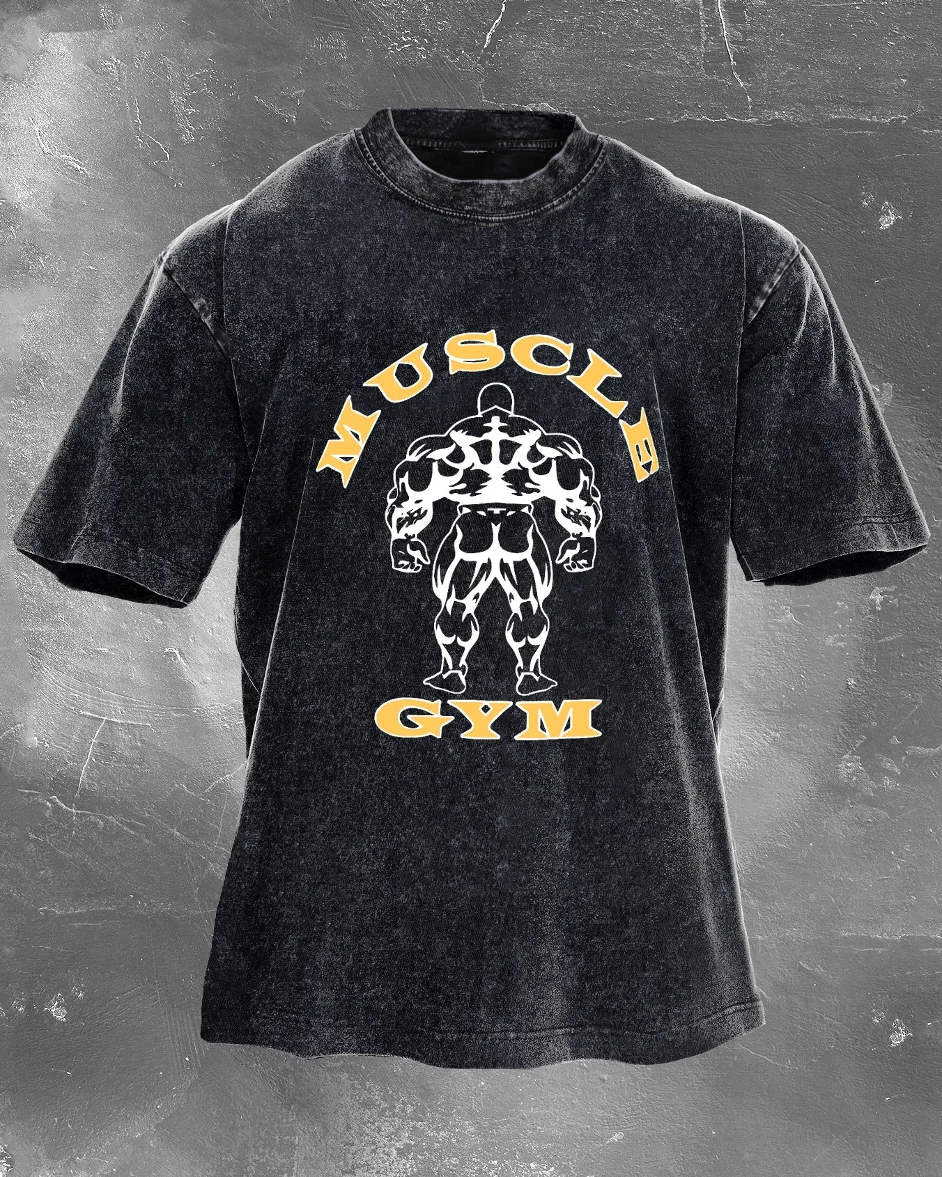 Muscle Gym Men's washed T-shirt