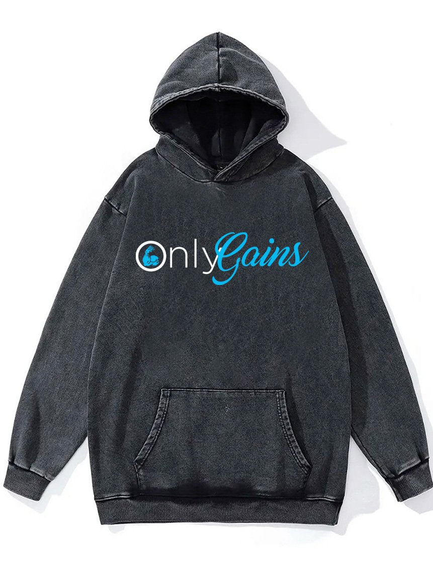 Only Gains - Sweat à capuche délavé