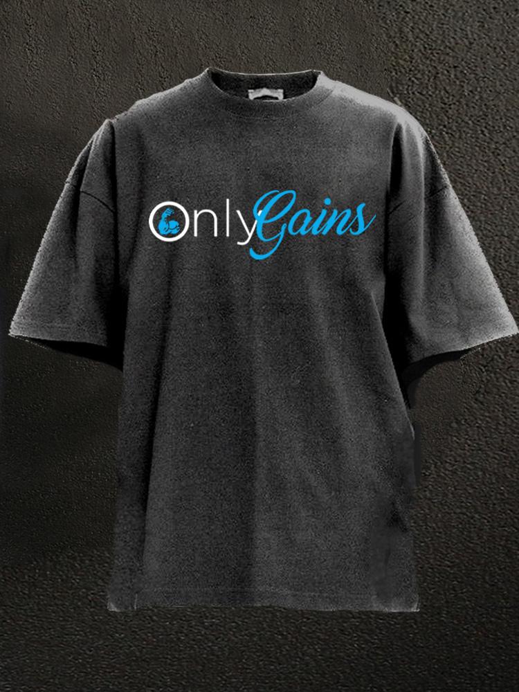 Only Gains - T-shirt de sport délavé