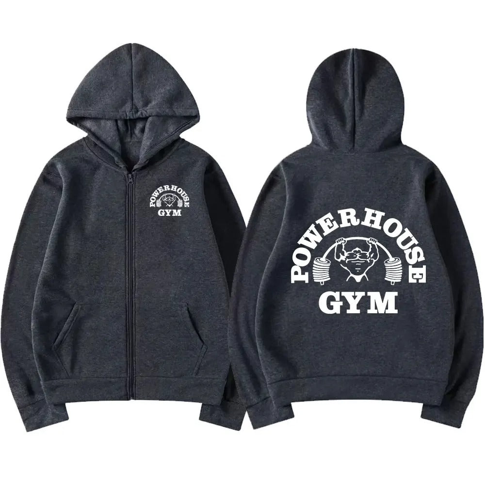 Sweat à capuche zippé Powerhouse Gym