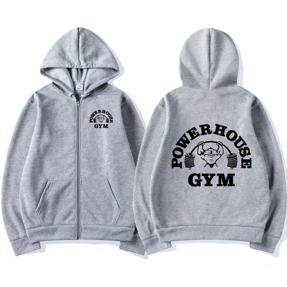 Sweat à capuche zippé Powerhouse Gym