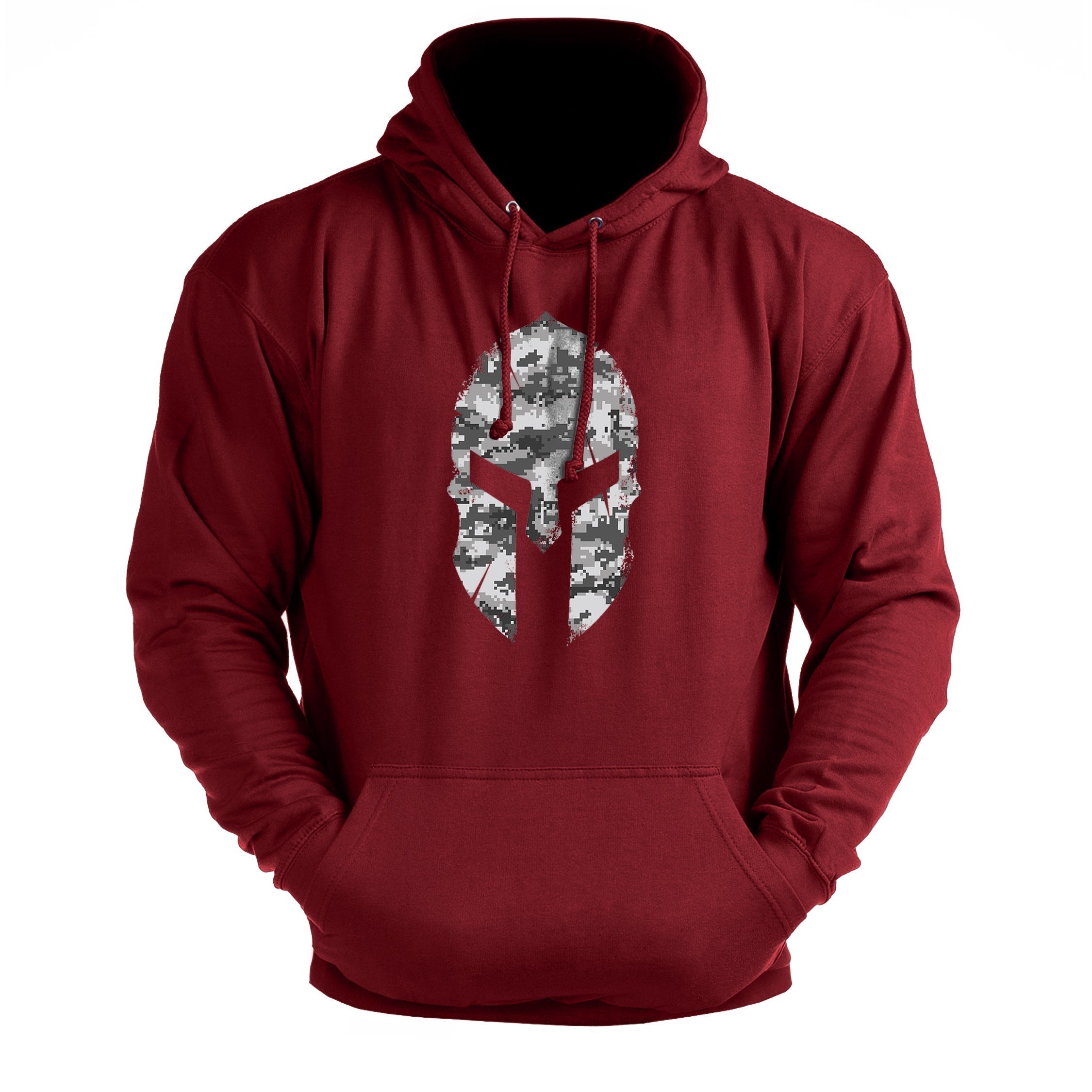 Spartan Helmet Winter Camo - Gym Hoodie