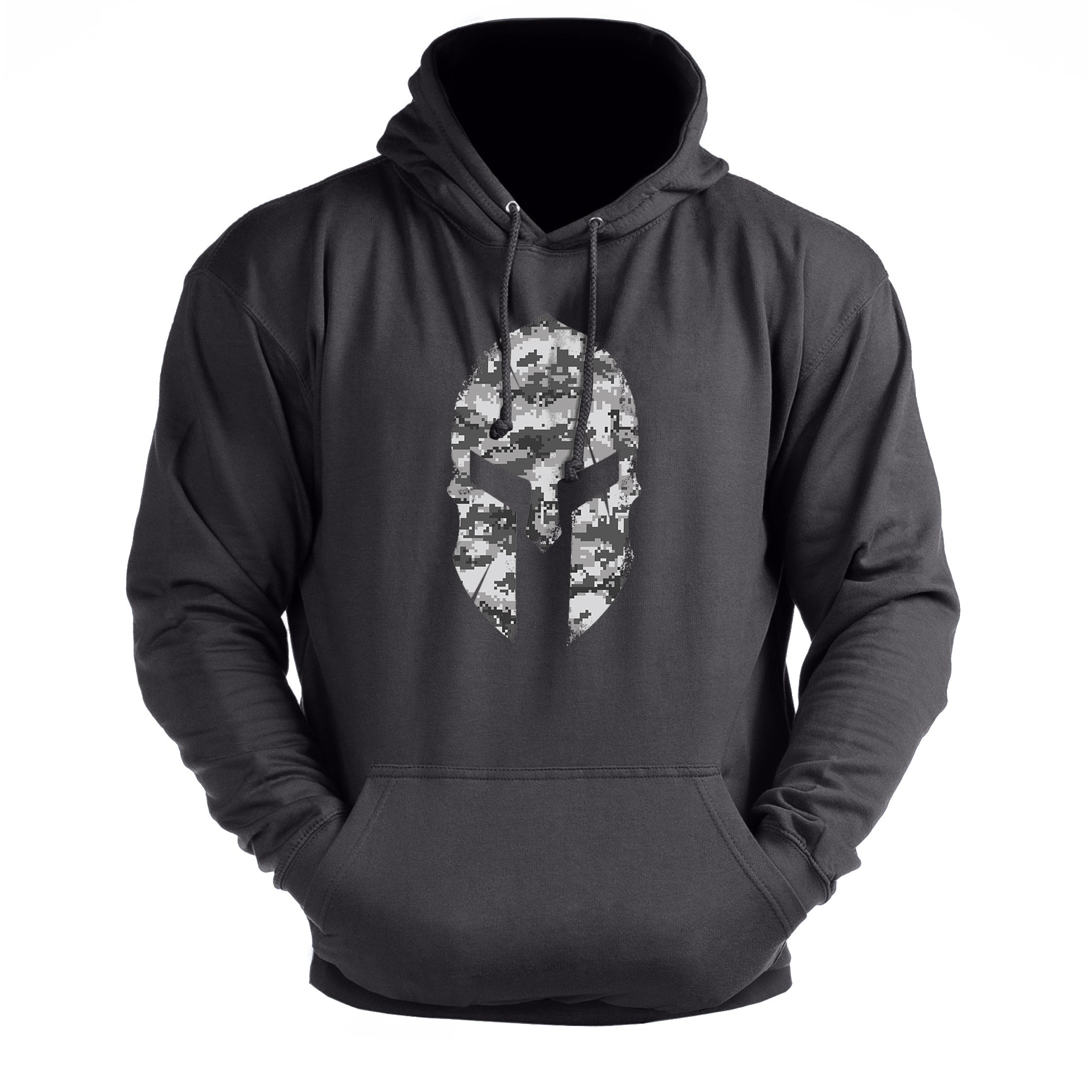 Spartan Helmet Winter Camo - Gym Hoodie