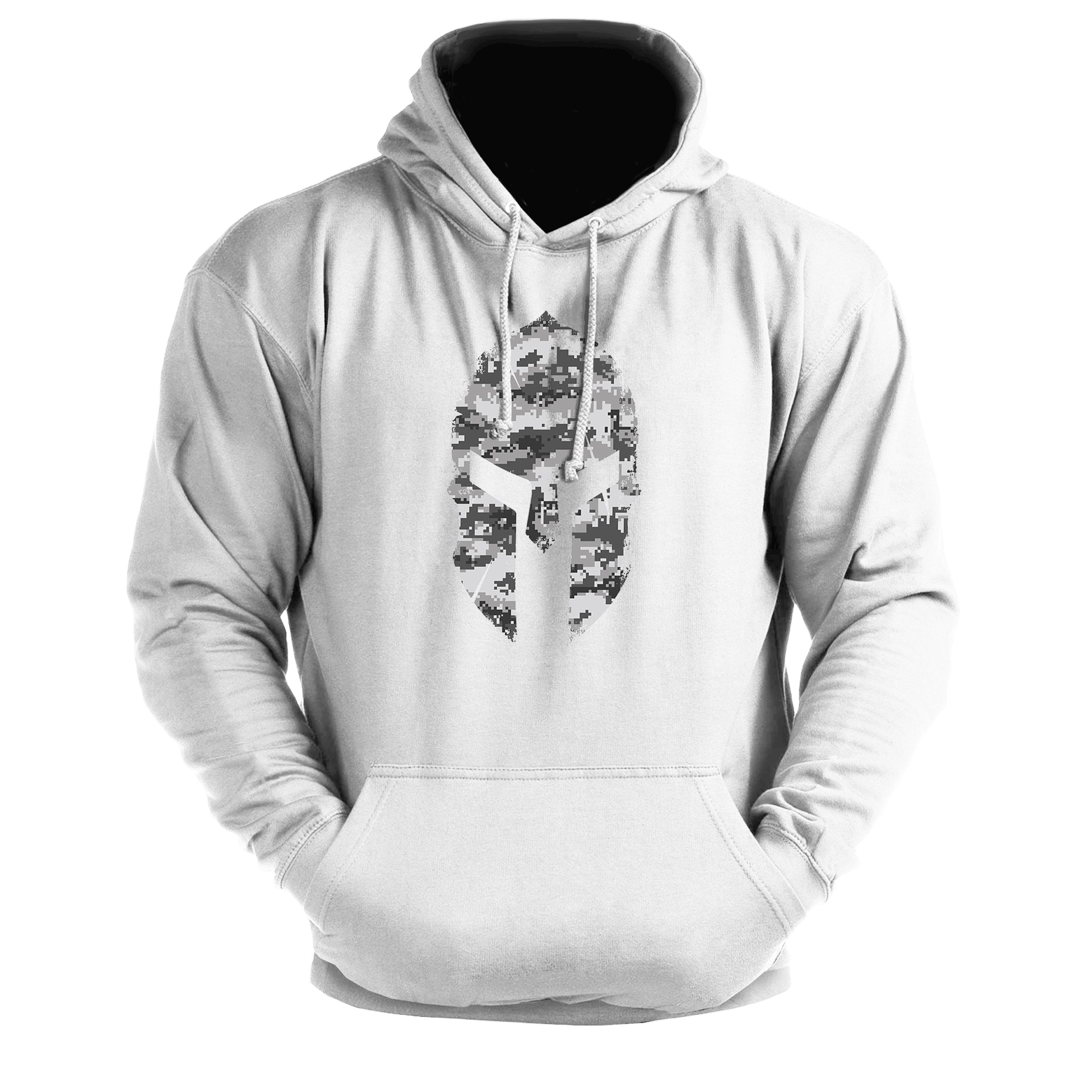 Spartan Helmet Winter Camo - Gym Hoodie