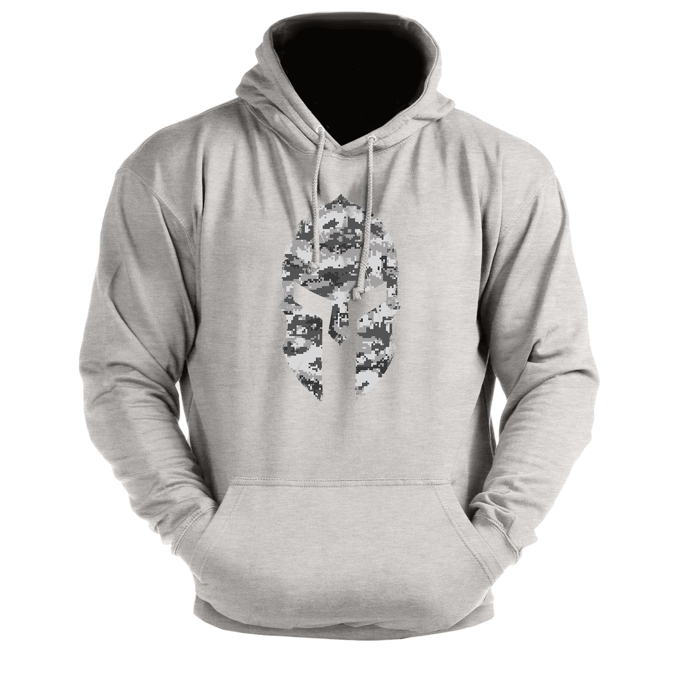 Spartan Helmet Winter Camo - Gym Hoodie