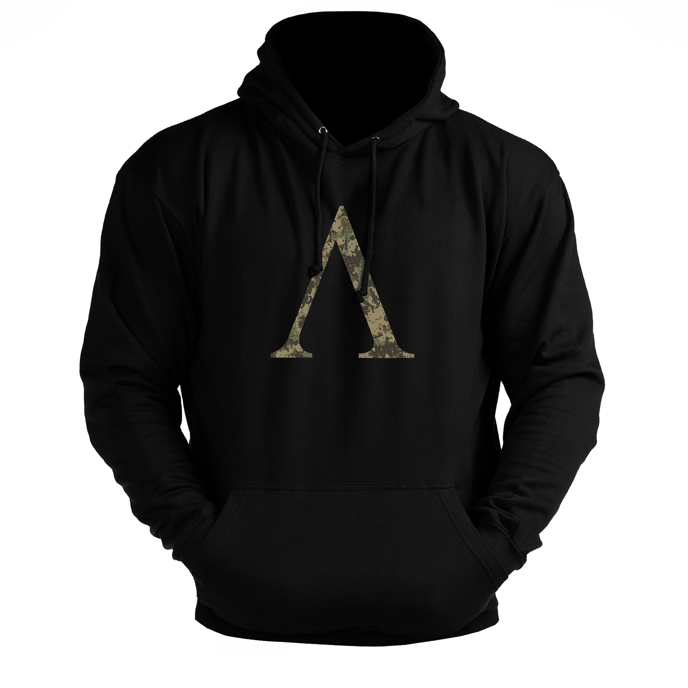 Spartan Symbol Woodland Camo - Sweat à capuche de gym