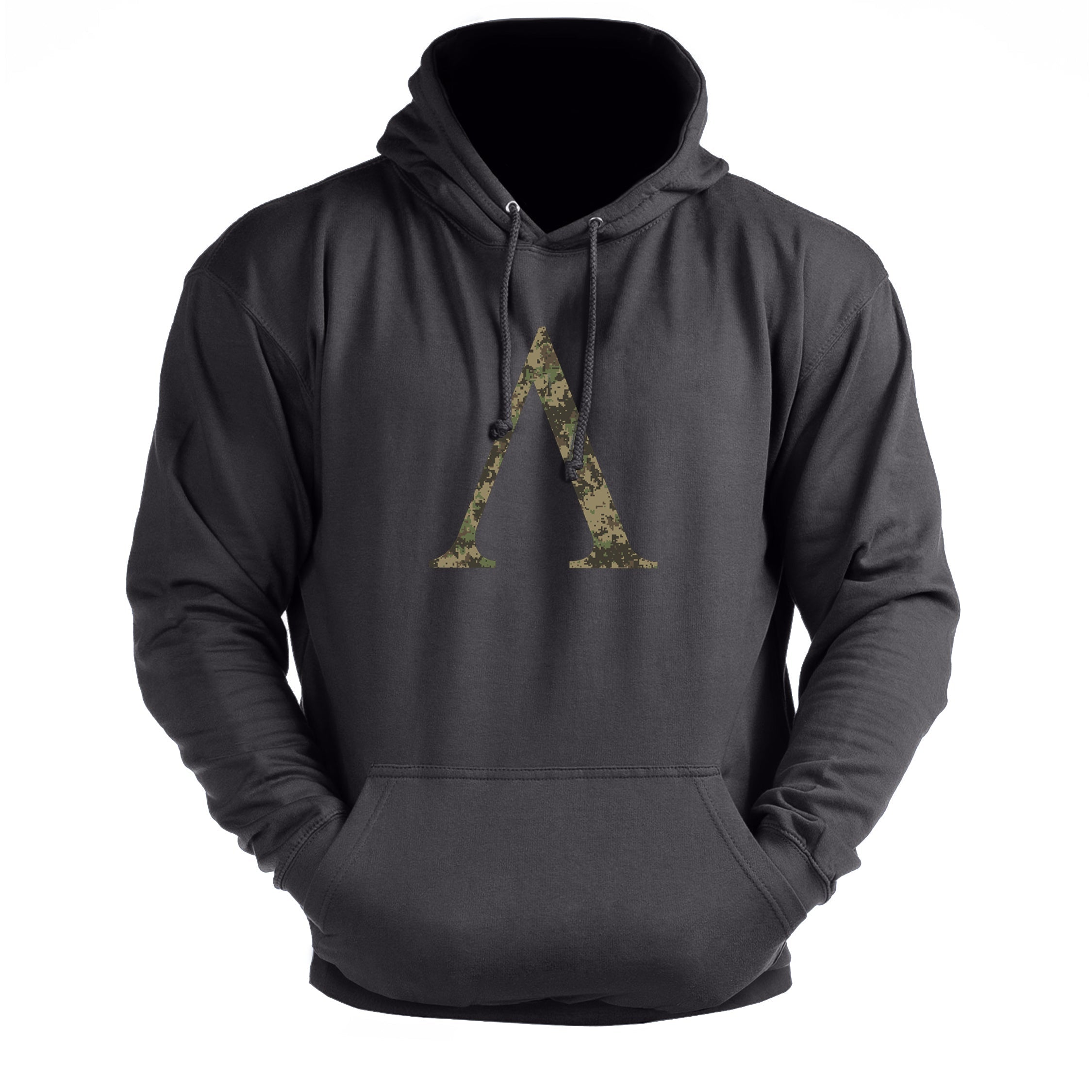 Spartan Symbol Woodland Camo - Sweat à capuche de gym