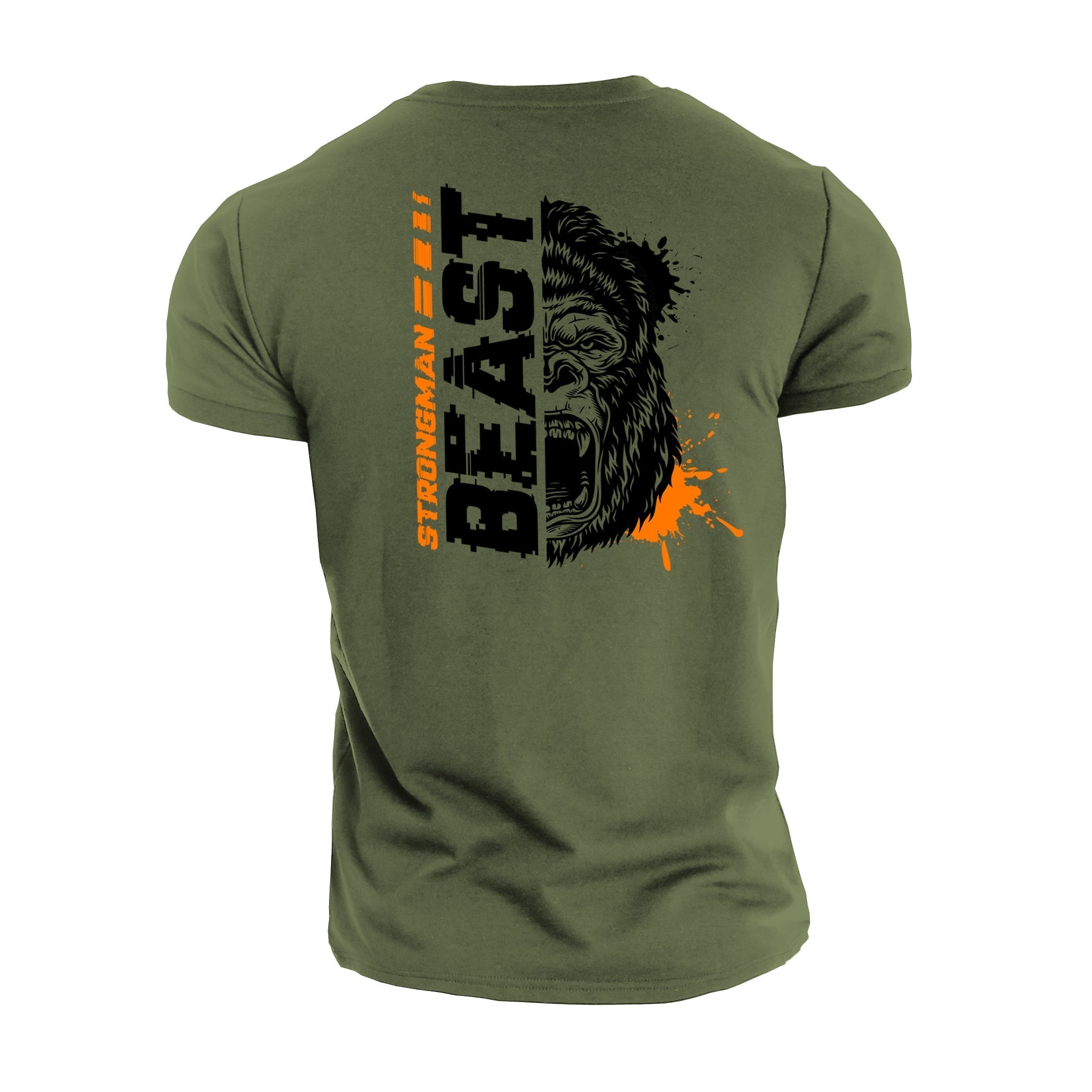 Strongman Beast Orange - T-shirt de sport